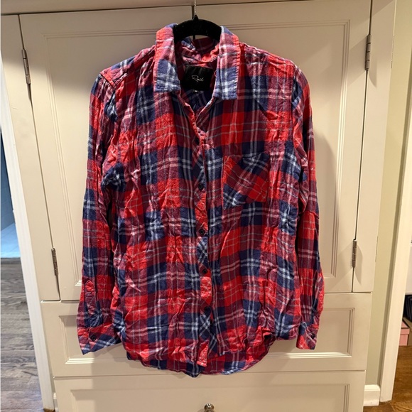 Rails Hunter Coral Indigo Flanel Button Down Size: Medium - Picture 1 of 7